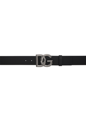 Dolce & Gabbana Black Lux Leather Belt