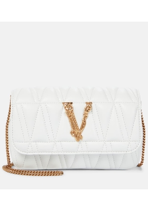 Versace Virtus Small leather crossbody bag