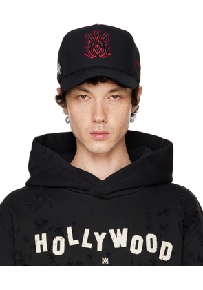 AMIRI Black & Red Stars 'MA' Canvas Cap