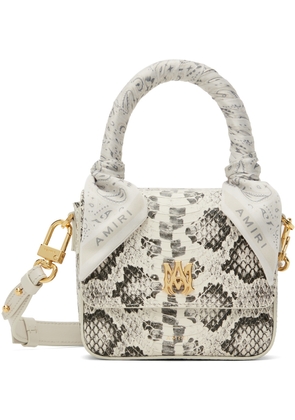 AMIRI Off-White Snake Print Micro MA Bag