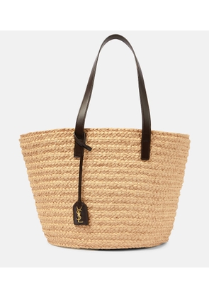 Saint Laurent Panier Medium raffia tote bag