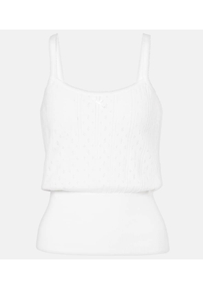 JW Anderson Pointelle cotton and cashmere camisole