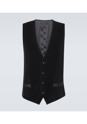 Dolce&Gabbana Cotton and silk velvet vest