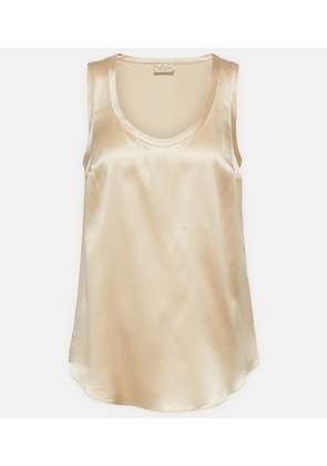 Brunello Cucinelli Silk-blend tank top