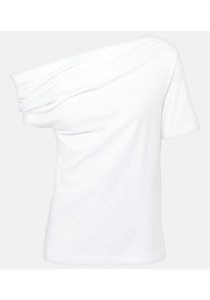 Givenchy Draped one-shoulder cotton T-shirt