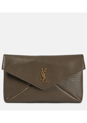 Saint Laurent Cassandre Large leather clutch