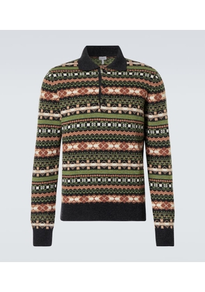 Loewe Fair Isle wool polo sweater