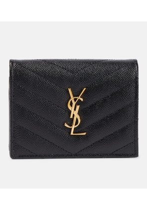 Saint Laurent Cassandre leather flap card case