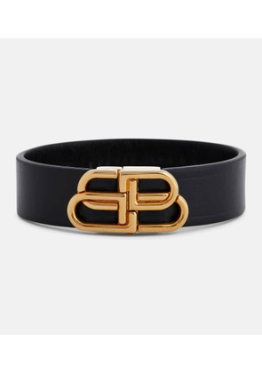 Balenciaga BB leather bracelet