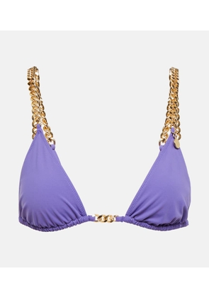 Stella McCartney Chain-trimmed triangle bikini top