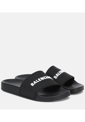 Balenciaga Logo rubber slides