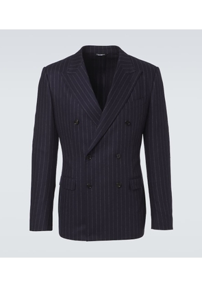 Dolce&Gabbana Pinstripe wool and cashmere suit jacket