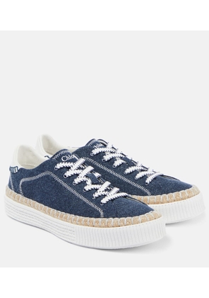 Chloé Telma denim sneakers