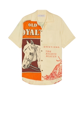 ONE OF THESE DAYS Loyalty Camp Shirt in Ivory - Cream. Size L (also in ).