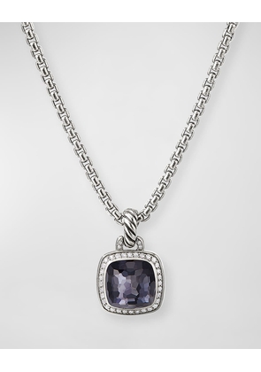 Albion Pendant with Diamonds in Silver, 15.3mm