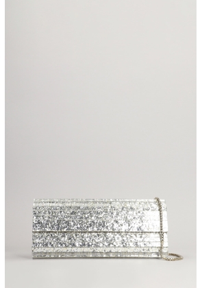 Jimmy Choo Sweetie Clutch In Silver Acrylic