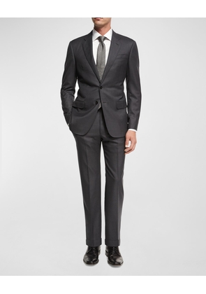 Soft Basic Wool Two-Piece Suit