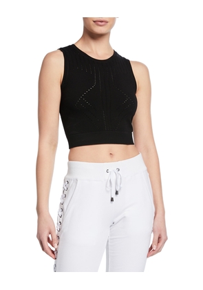 Infinity Crop Sleeveless Mesh Active Top