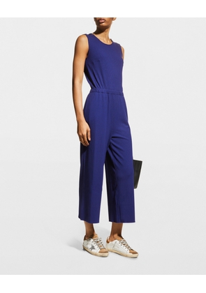 Weekend Ribbed Tencel Wide-Leg Jumpsuit