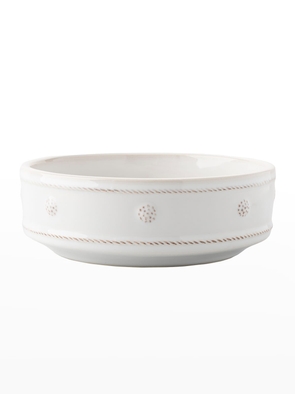 Berry & Thread 7' Pet Bowl - Whitewash