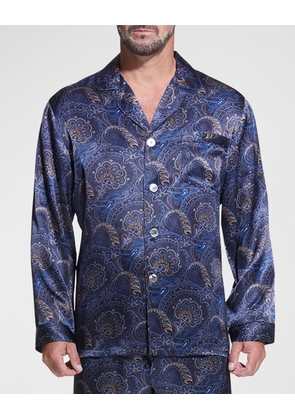 Men's Silk Paisley Pajama Set