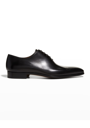 Men's Cruz Square-Toe Leather Oxfords