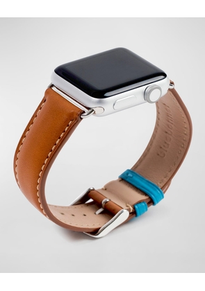 French Leather Apple Watch Band, - 38,40,41mm