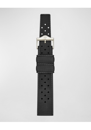 Men's Black Rubber Watch Strap, 20mm