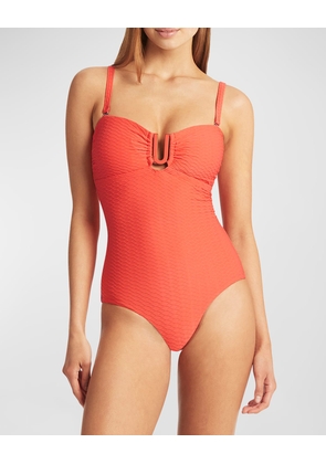 U-Bar Bandeau One-Piece Swimsuit