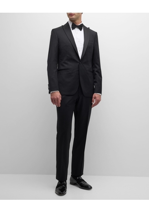 Men's Wool Peak-Lapel Tuxedo