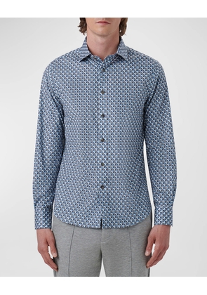 Men's Patterned Comfort Stretch Sport Shirt