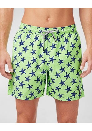 Men's Starfish-Print Swim Shorts