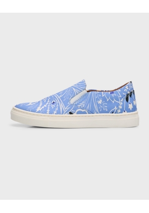 Kid's Paisley Slip-On Sneakers, Toddler/Kids