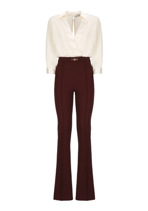 Elisabetta Franchi Viscose And Silk Jumpsuit