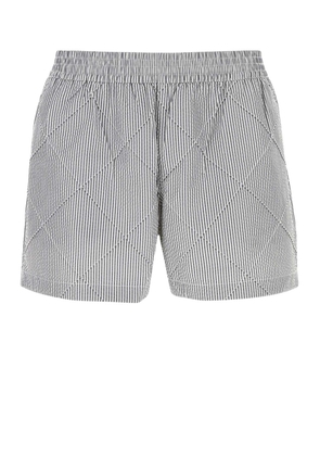 Bottega Veneta Embroidered Seersucker Swimming Shorts