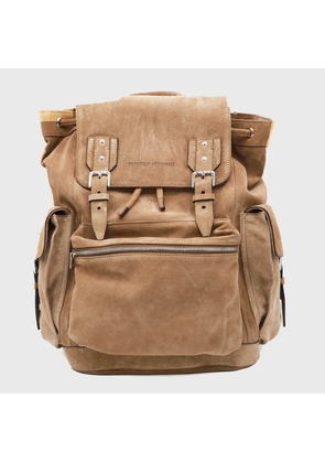 Brunello Cucinelli Brown Leather Backpack