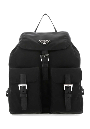 Prada Logo Plaque Small Backpack