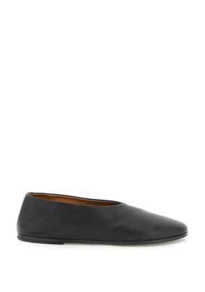 leather coltellaccio ballet flats - 36 Black