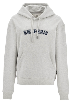 hooded varsity sweat - L Grey