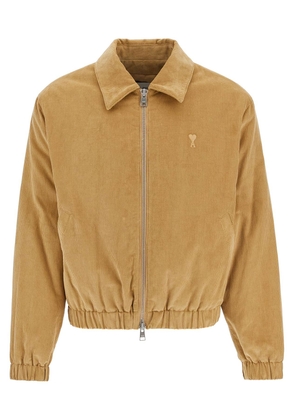 corduroy bomber jacket - M Beige