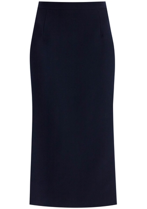 Alessandra Rich virgin wool midi skirt - 40 Blue