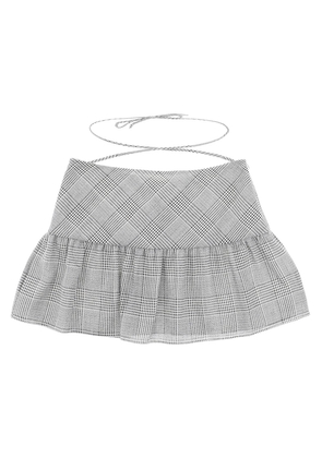 Alessandra rich prince of wales miniskirt - 40 Grey