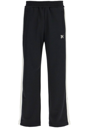 contrast band joggers with track in - L Black