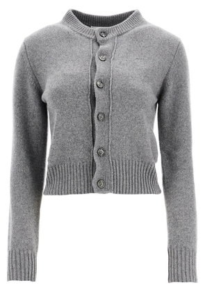 cashmere crewneck cardigan - L Grey