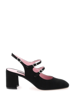 Carel suede banana slingback mary jane - 36 Black