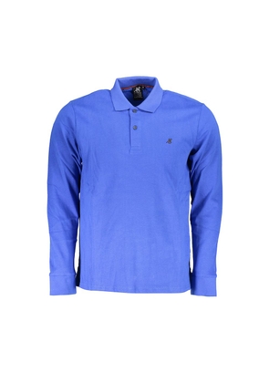 Blue Cotton Polo Shirt - XXL