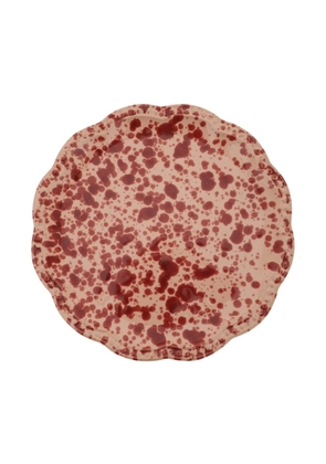 speckled dessert plate - OS Rose