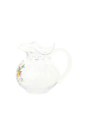 murano cornucopia jug - OS White