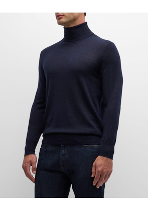 Men's Cashmere and Silk Turtleneck Sweater