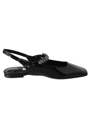 Jimmy Choo Mahdis Flat  Patent Flat Shoes - EU36.5/US6.5